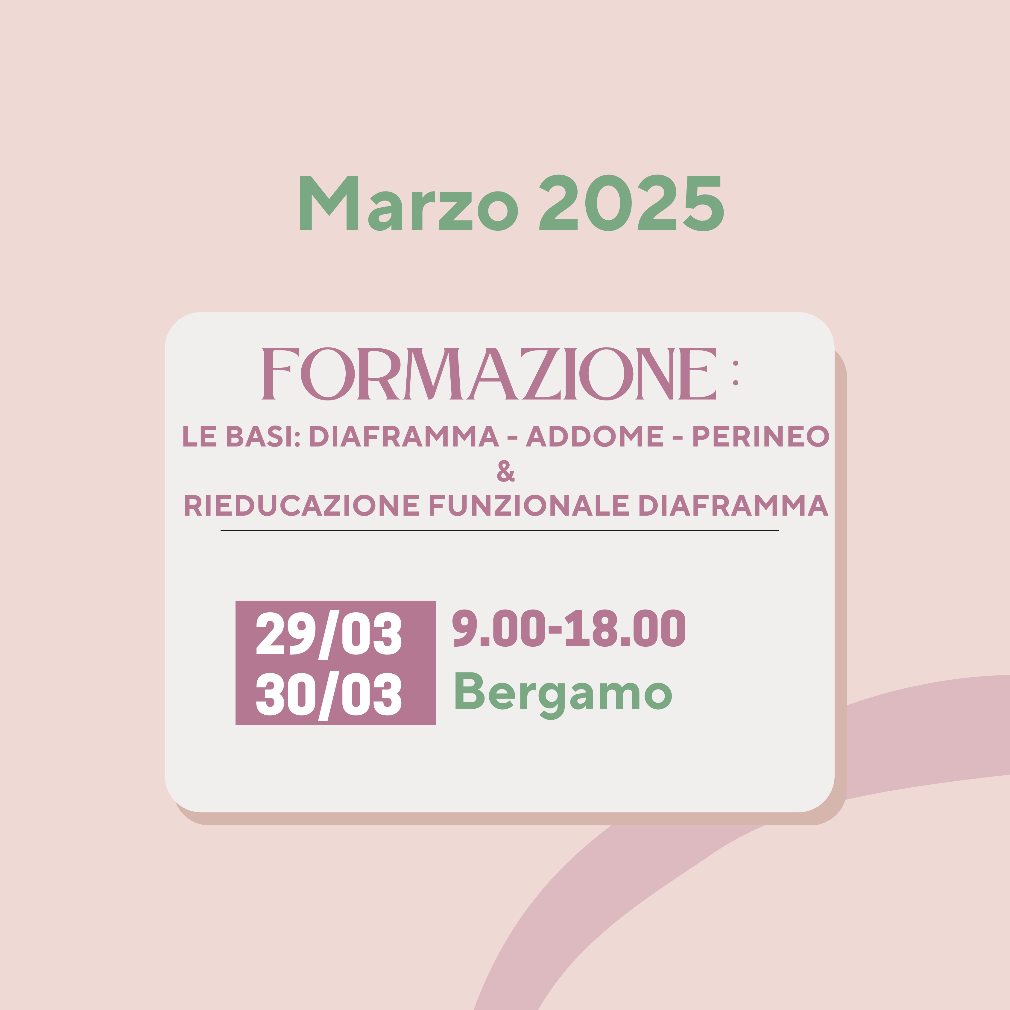 Formazione diaframma - addome - perineo