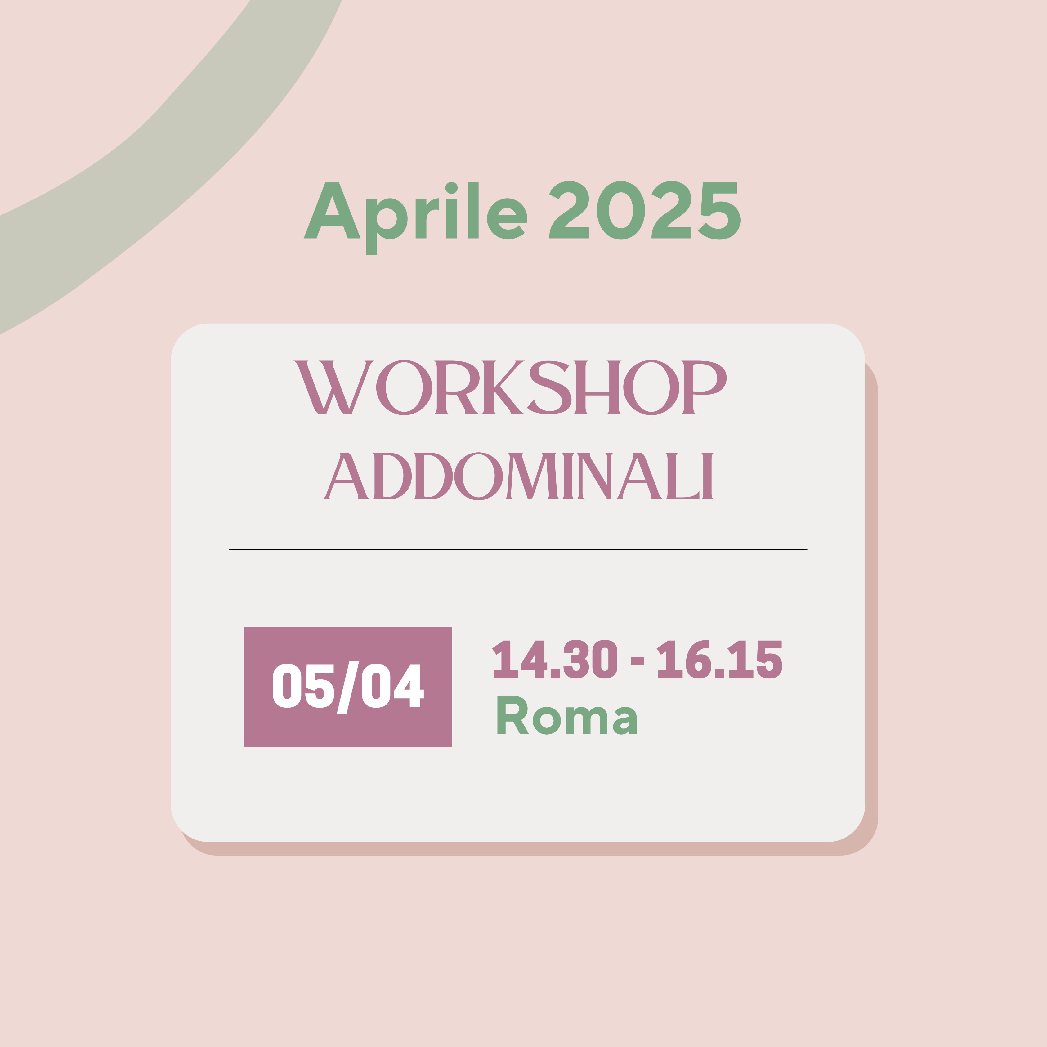 Workshop Addominali
